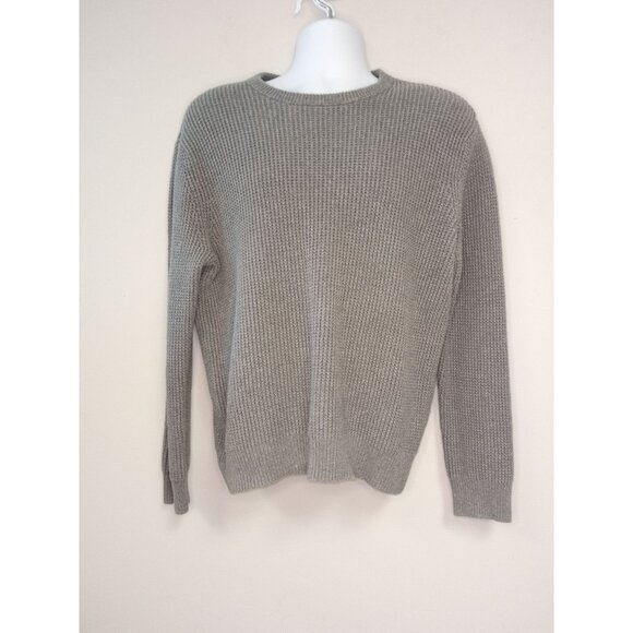 Express Men's Express Grey Waffle Knit Sweater Size Large - Picture 1 of 4